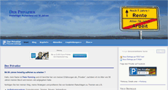 Desktop Screenshot of der-privatier.com